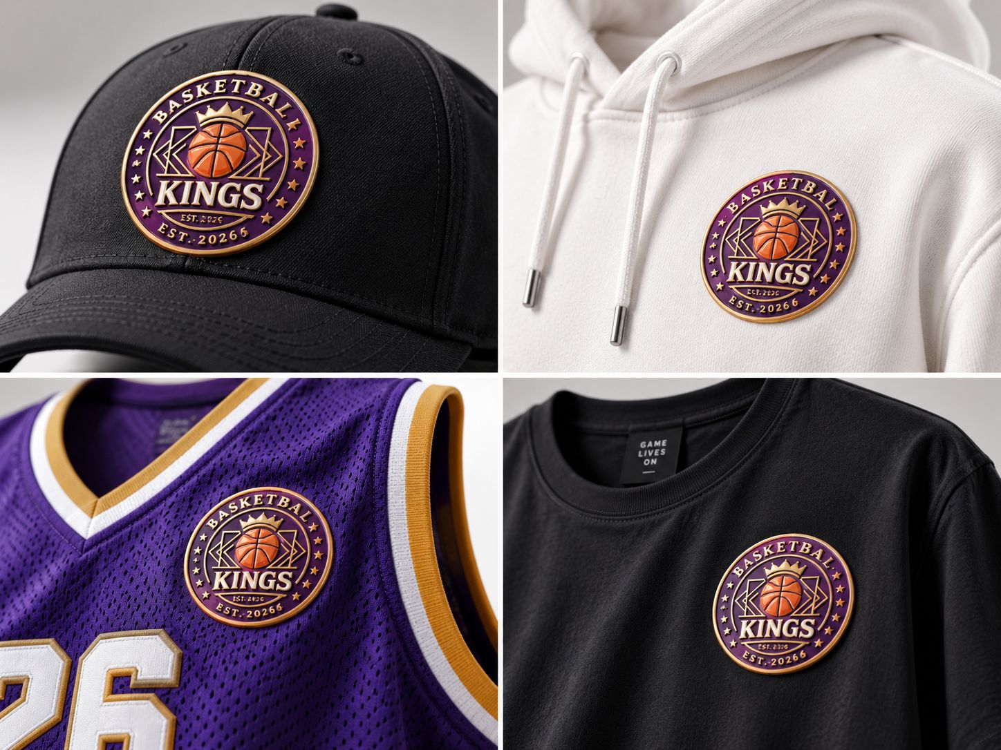 3D raised logo applications on T-shirts hoodies caps and sports jerseys