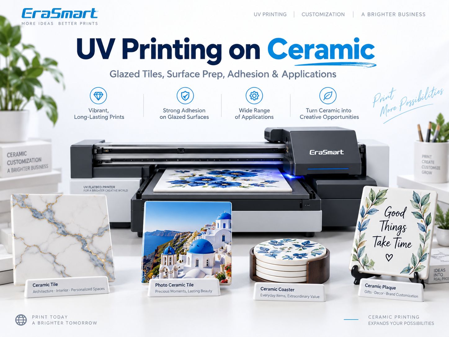 Stampa UV su guida ceramica