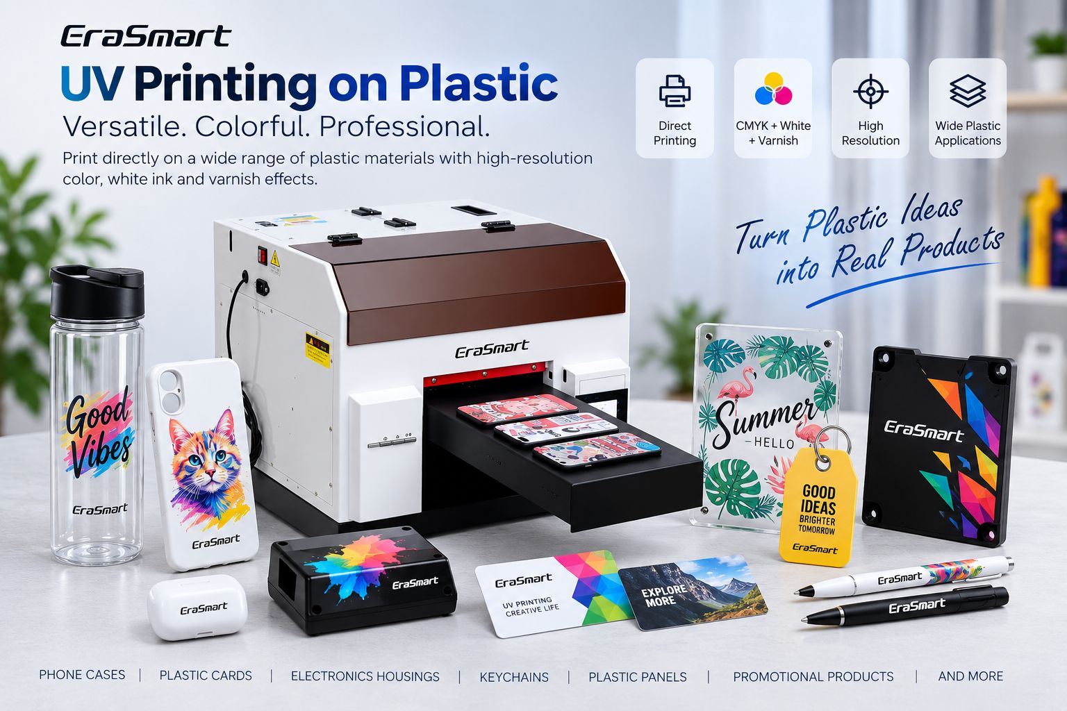 Impression UV sur guide plastique