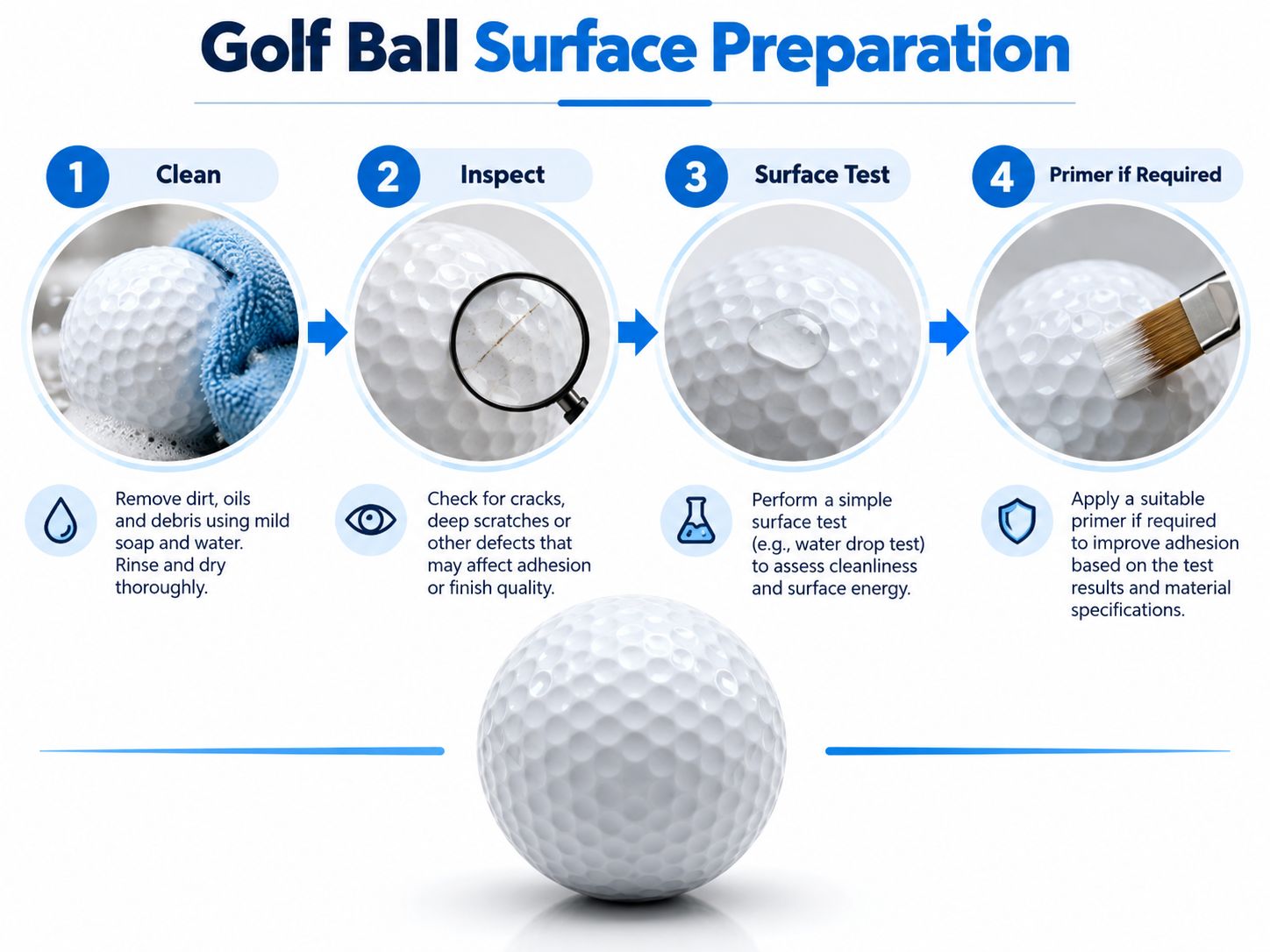 Golf Ball Surface Preparation