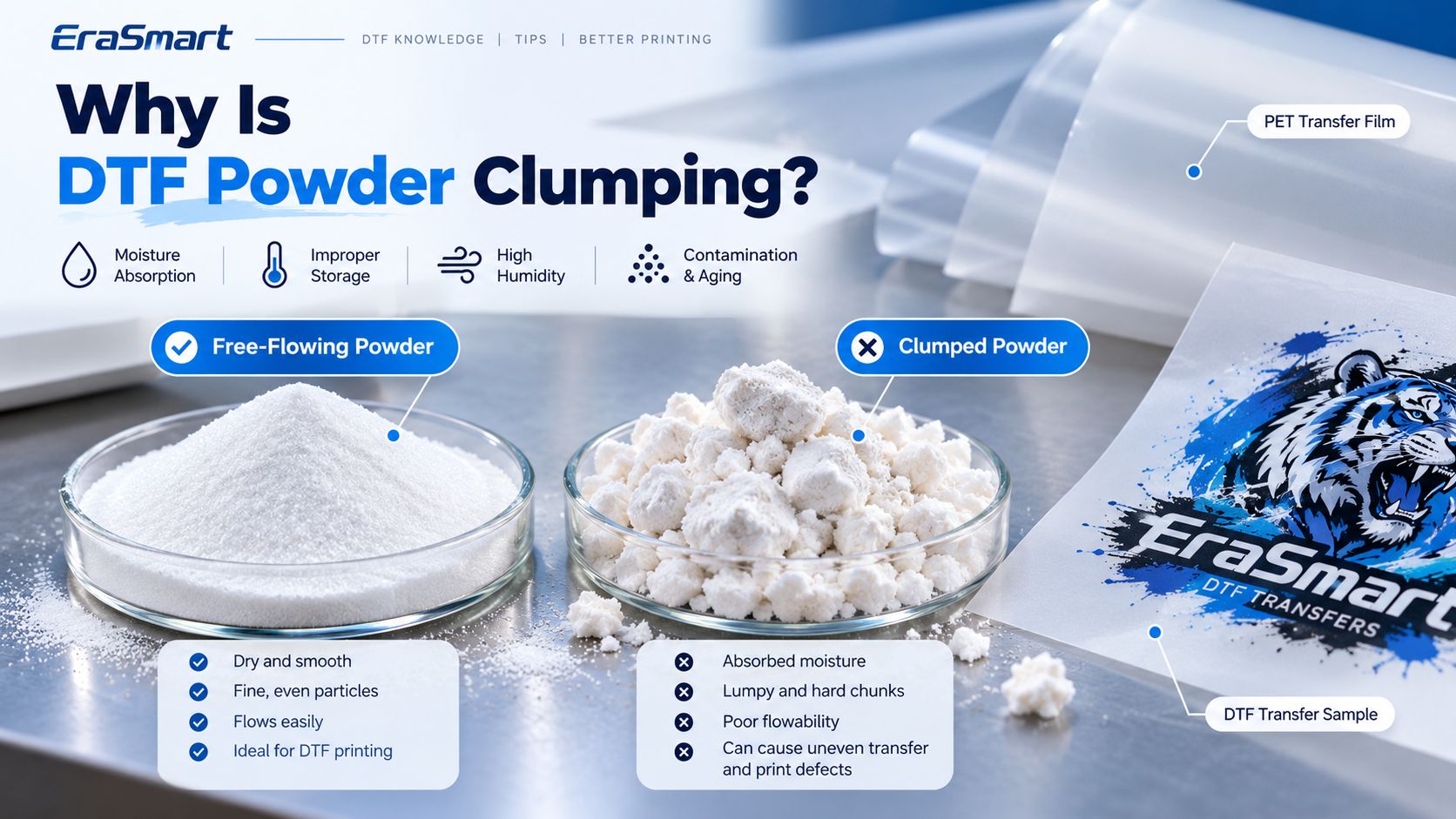 Why Is DTF Powder Clumping